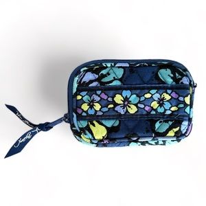 Vera Bradley - Retired Fabric Midnight Blues Coin-Mini Wallet 5.5” x 3.5”